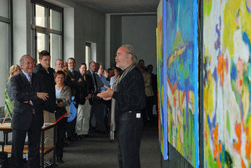 Kunstausstellung beim OLG Celle, Oberamtsanwalt a. D. Peter Grohmann
