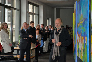 Kunstausstellung beim OLG Celle, Oberamtsanwalt a. D. Peter Grohmann