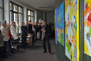 Kunstausstellung beim OLG Celle, Oberamtsanwalt a. D. Peter Grohmann