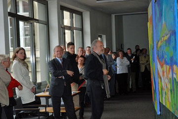 Kunstausstellung beim OLG Celle, Oberamtsanwalt a. D. Peter Grohmann