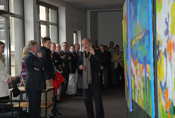 Kunstausstellung beim OLG Celle, Oberamtsanwalt a. D. Peter Grohmann